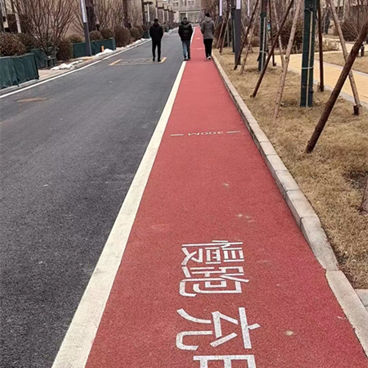 天津河西區(qū)彩色瀝青噴涂改色路面 彩色瀝青噴涂改色路面顏色齊全