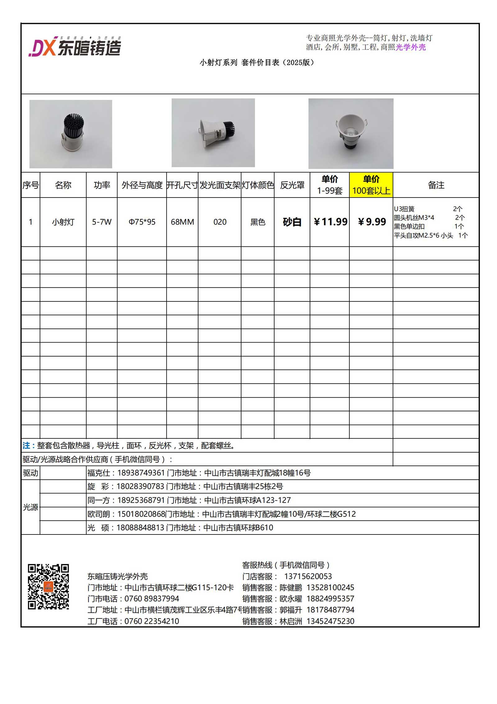 点击查看小射灯系列