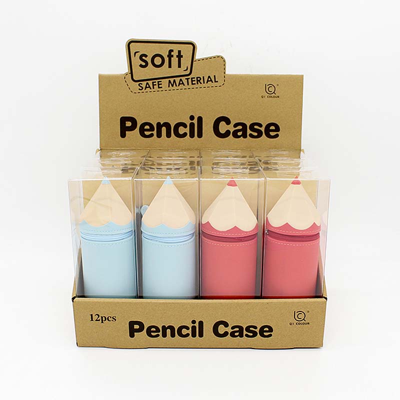 QS-2010 Hot Selling Silione Plastic Pen Pencil Box Supplier from China
