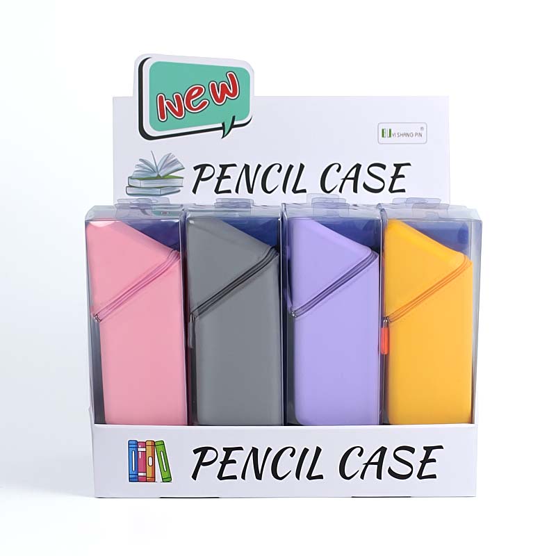 QS-2030 flip and stand stylish silicone pencil box