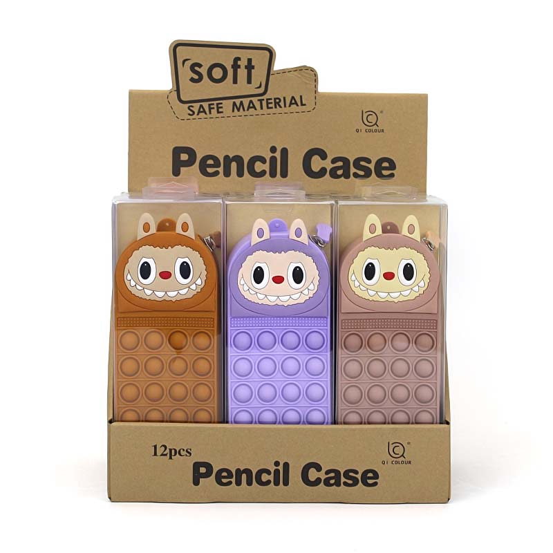 QS-2028 monster bubble press silicone pen case