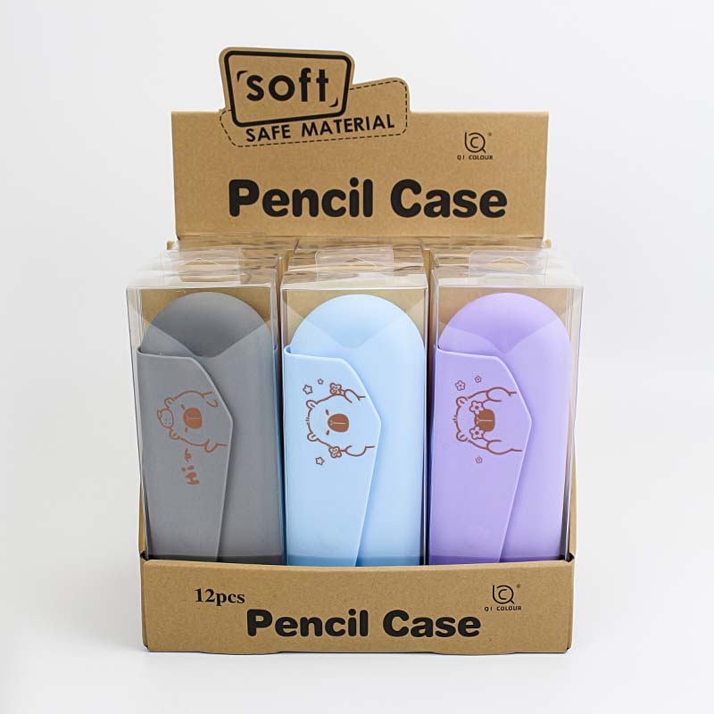 QS-2026 kapibala magnetic silicone pencil box