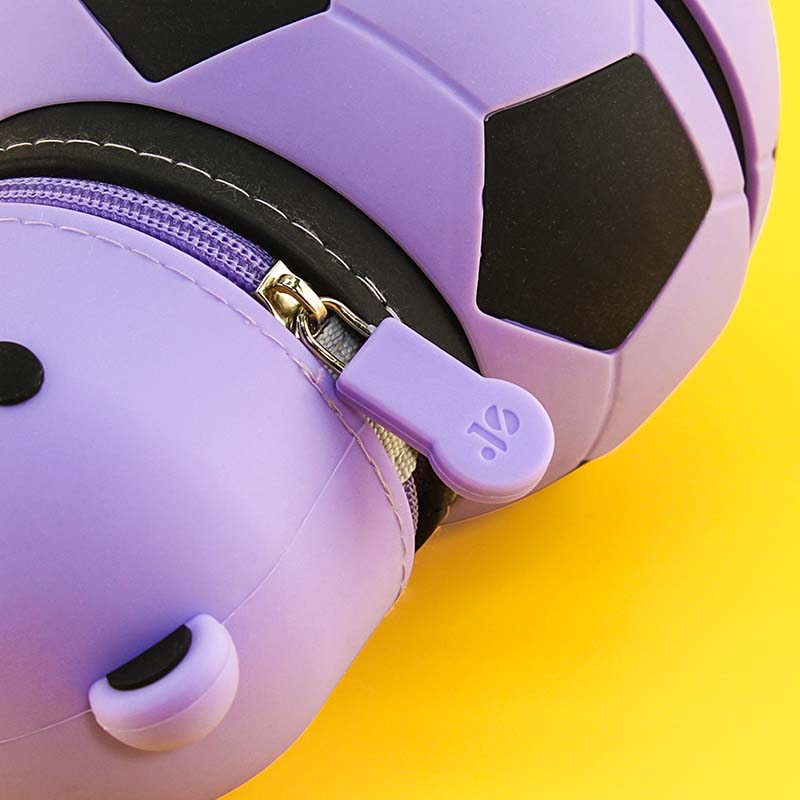 QS-2032 Bear Football Scalable Silicone Pencil Case