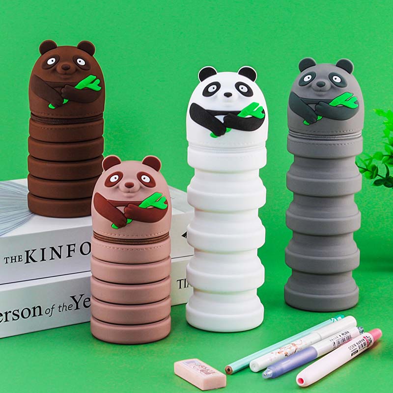 WD-311 Panda Scalable Silicone Pencil Case