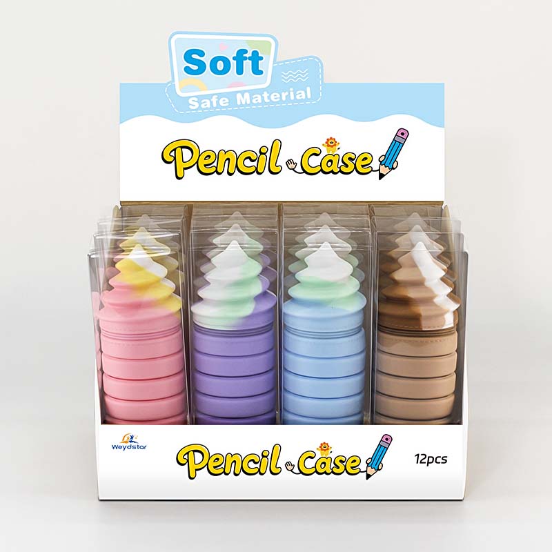 WD-313 Ice Cream Scalable Silicone Pencil Case