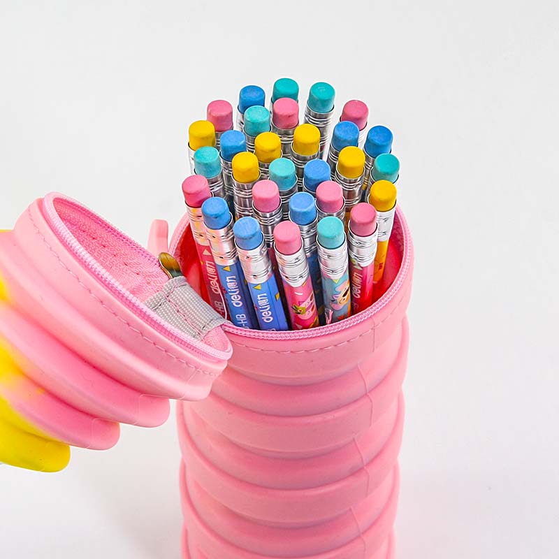 WD-313 Ice Cream Scalable Silicone Pencil Case