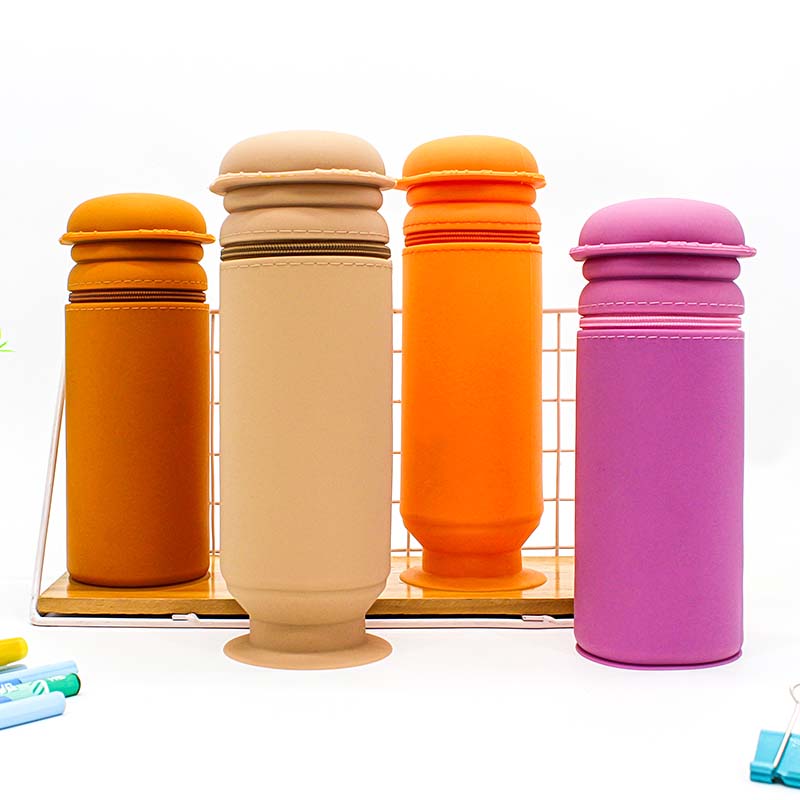 QS-2015 Hamburger Sucking Silicone Pencil Case