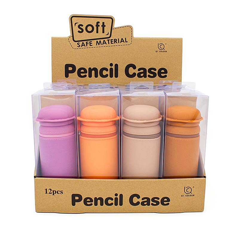 QS-2015 Hamburger Sucking Silicone Pencil Case