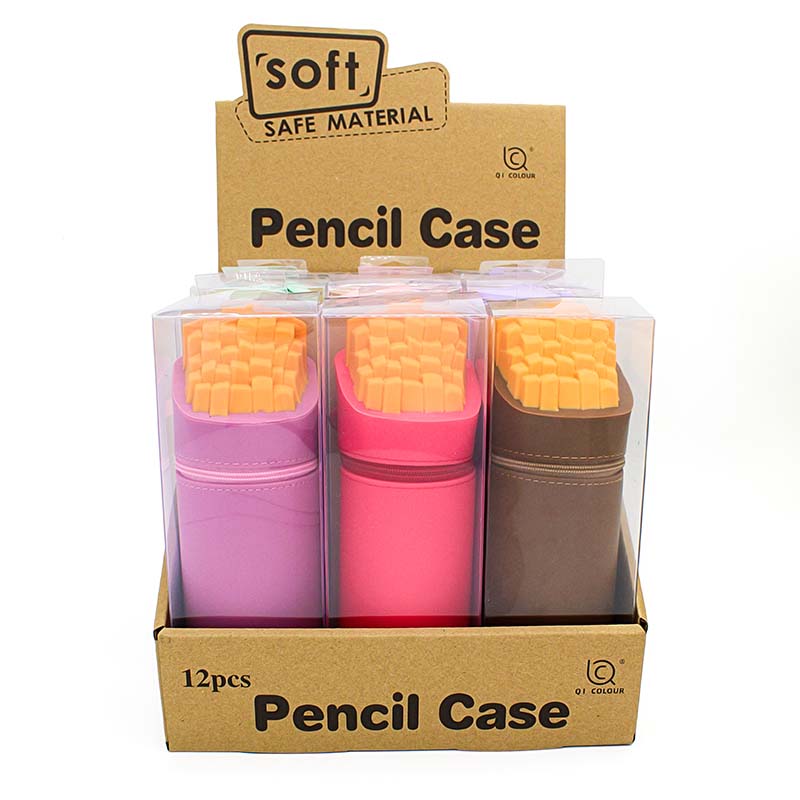 QS-2014 French Fries Sucking Silicone Pencil Bag