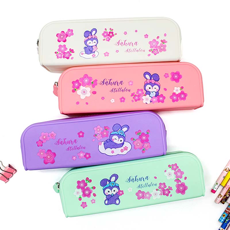 QS-2001 Sakura Rabbit Silicone Pencil Box