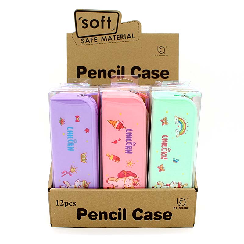 QS-2002 Unicorn Silicone Pencil Box