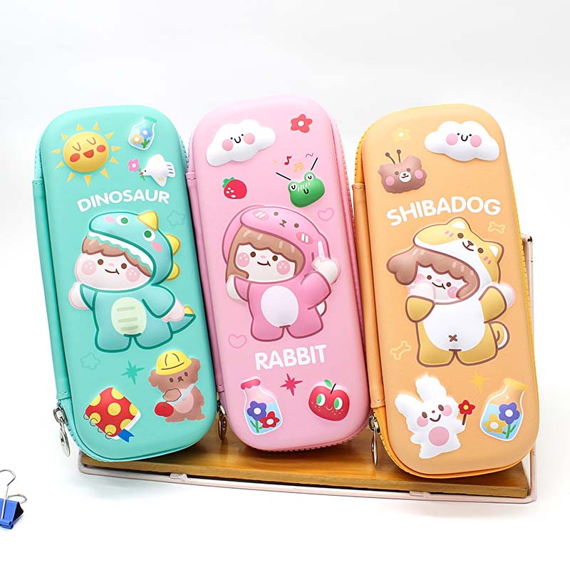 JS-6531 Humanoid Animal Doll Beautiful EVA Pen Case