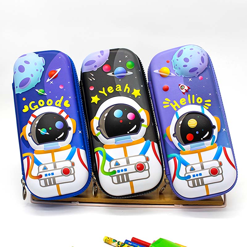JS-6530 Astronaut Greetings Boys' Pen Case With 3D EVA Materials