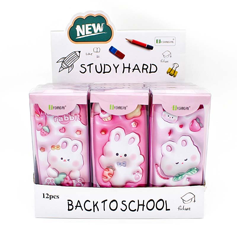 JS-6654 Happy Rabbit EVA Pretty Kid'S Pen Case With Nice Printing