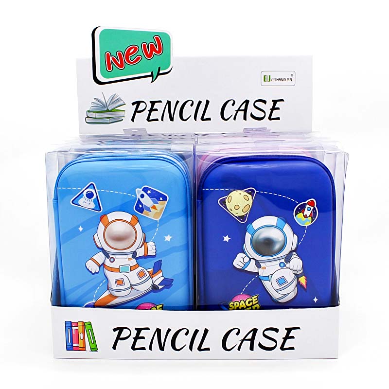 JS-6652 Spaceman Drawing High Capacity EVA Pen Case For Boys