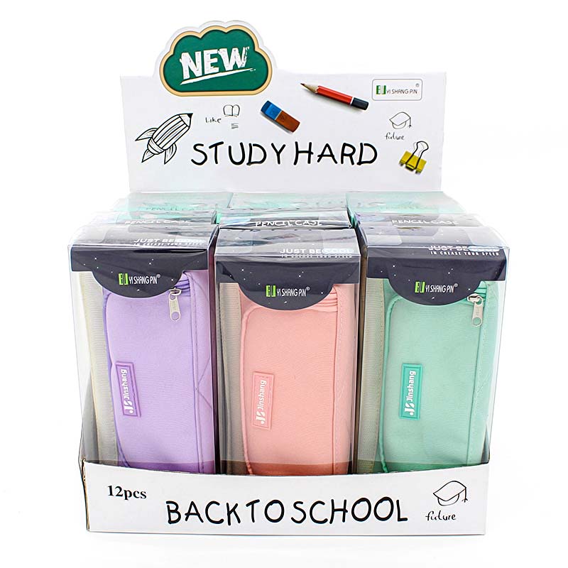 JS-6628 Window 2 Layers Multifunctional Pencil Bag