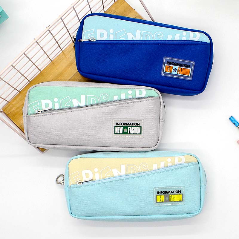 JS-6626 New Fashion 2 Layers Pencil Bag