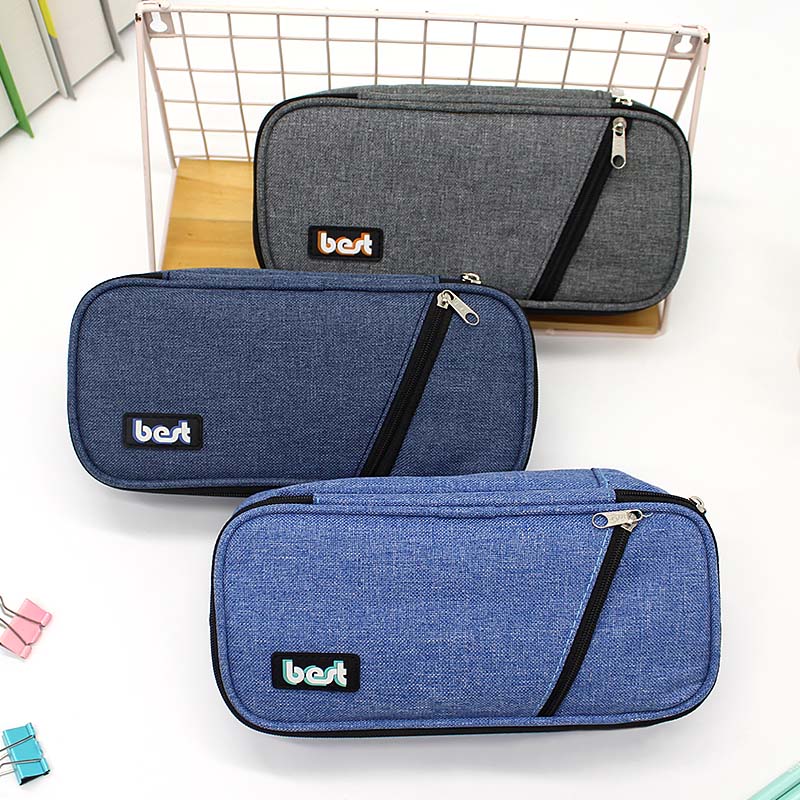 JS-6602 Best 2 Layers Multifunctional Pencil Bag