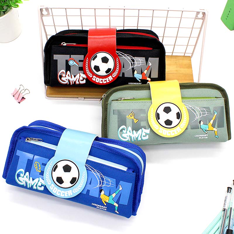 JS-6686 Soccer Team 2 Layers Pencil Box