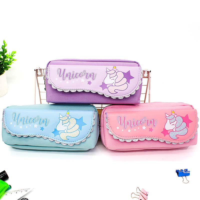 JS-6682 Unicorn 2 Layers Pencil Box