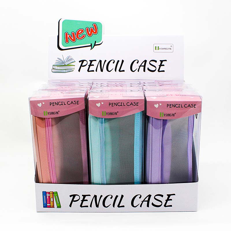 JS-6681 Gauze 2 Layers Multifunctional Pencil Bag