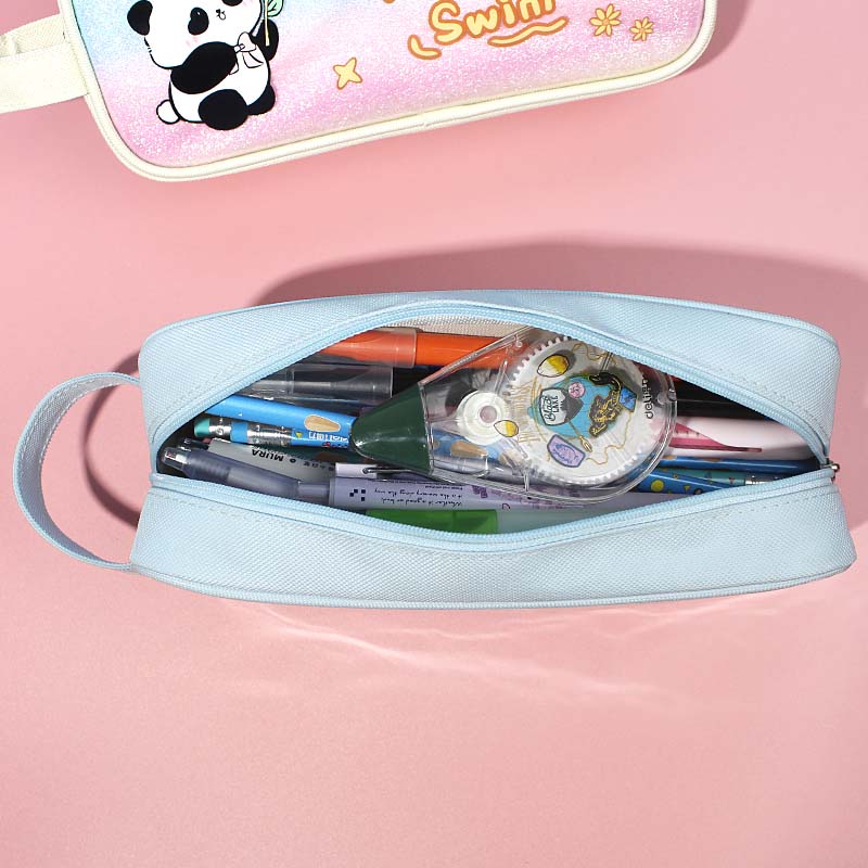 JS-6719 Panda Rainbow PVC Pencil Case