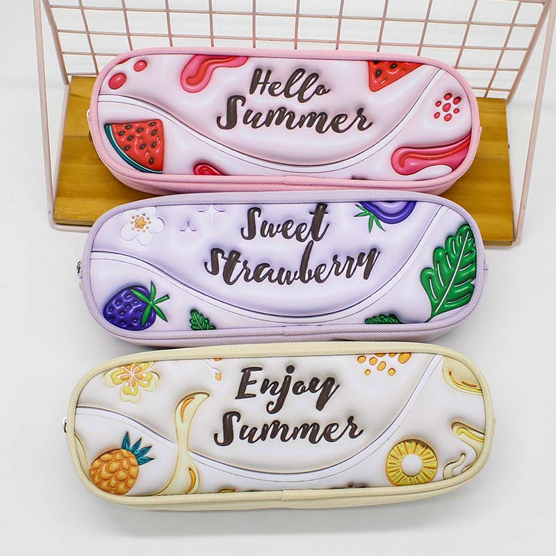 JS-6646 Fruit PU Pencil Box