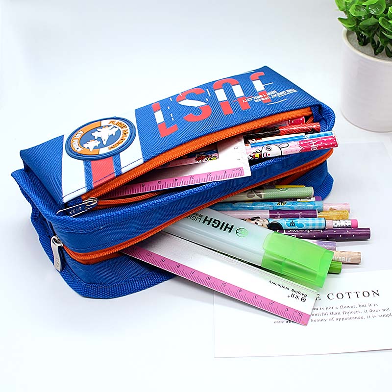 JS-6612 Just 2 Layers Pencil Bag