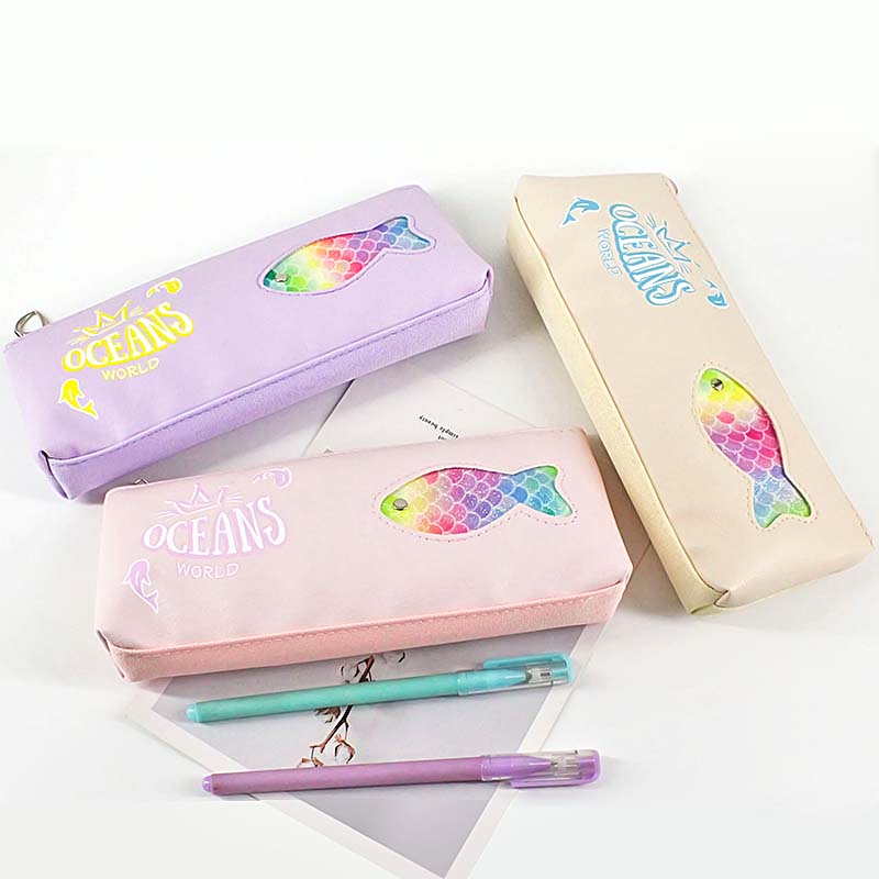 JS-6497 Rainbow Fish Pencil Bag