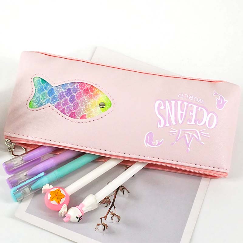 JS-6497 Rainbow Fish Pencil Bag