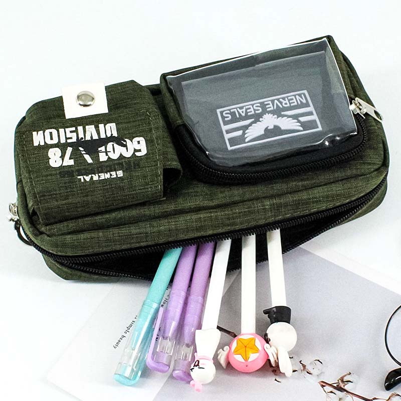JS-6401 Nerve 3 Layers Pencil Bag