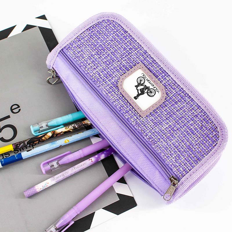 JS-8036 Bicycle 2 Layers Pencil Bag