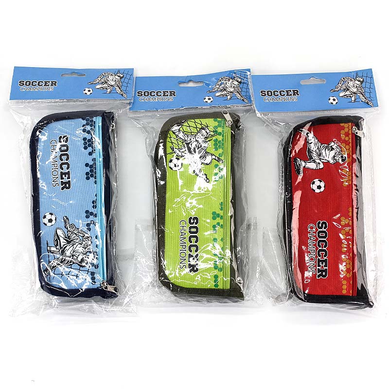 JS-8028 Soccer Champions 2 Layers Pencil Bag