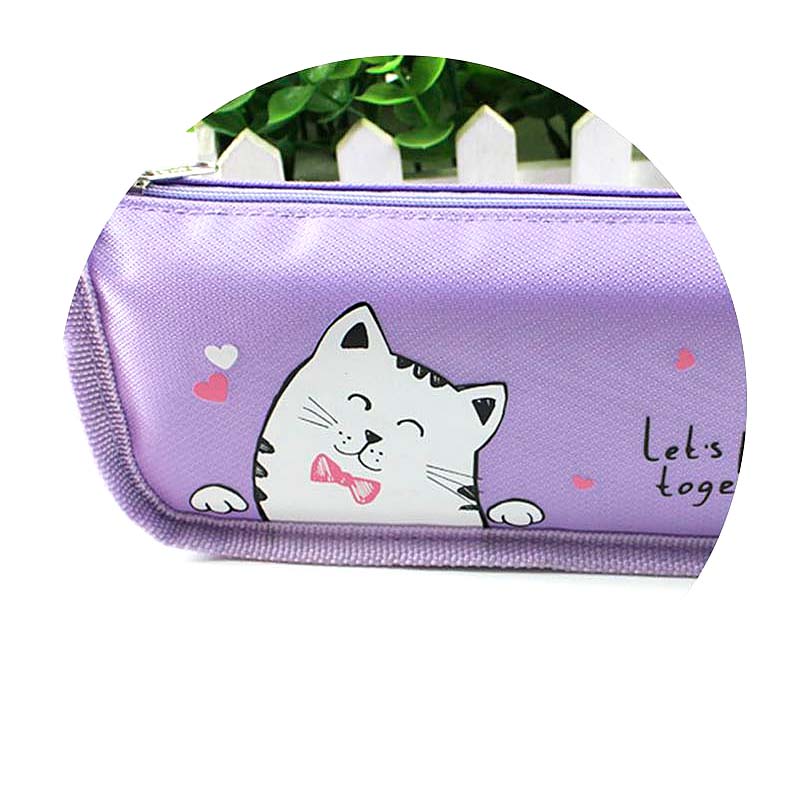 JS-8026 Playing Cat Pencil Bag
