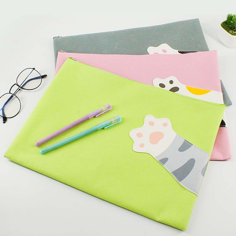 JS-9350 Cat's Paw A4 File Pockets