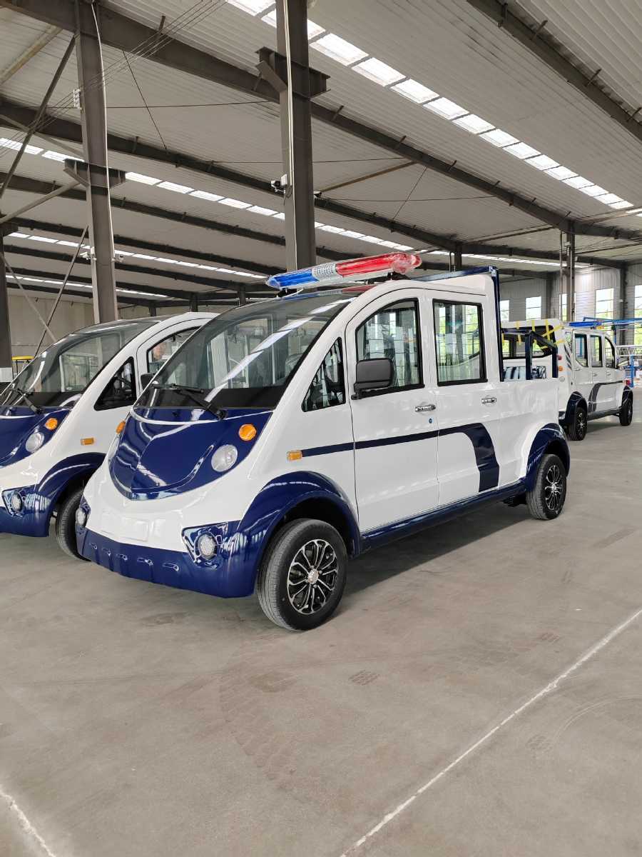 悍逸社区街道敞篷巡查车 全封闭式半封闭观光车 操作简单