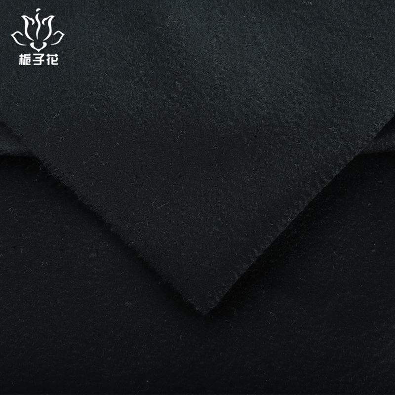 廠家供應(yīng)全羊毛水波紋單面呢面料 秋冬毛呢布料