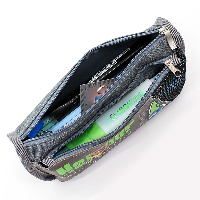 JS-8058 Football Star 2 Layers Pencil Bag