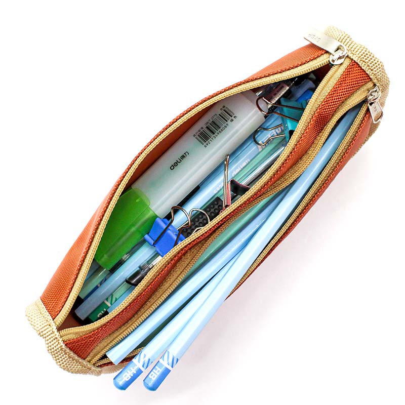 JS-8060 Soccer Goal 2 Layers Pencil Bag原始圖片3